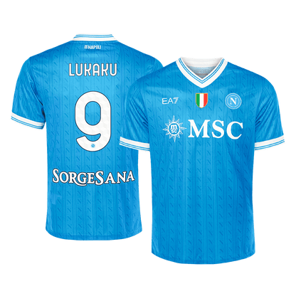 Napoli Tröja LUKAKU #9 2025/26 Hemma Blå