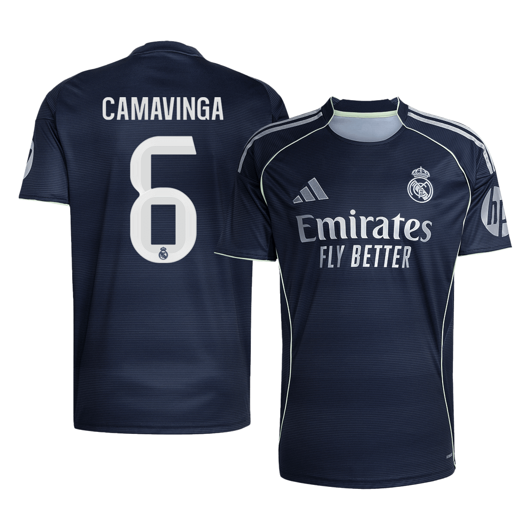 CAMAVINGA #6 Real Madrid Tröja 2025/26 Borta Premium Mörkblå