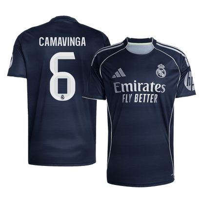 CAMAVINGA #6 Real Madrid Tröja 2025/26 Borta Premium Mörkblå
