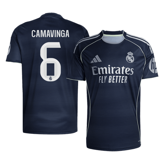 CAMAVINGA #6 Real Madrid Tröja 2025/26 Borta Premium Mörkblå