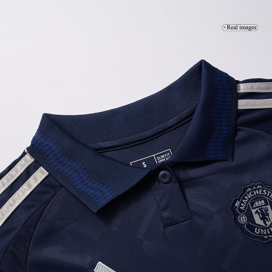 Manchester United Tröja 2024/25 Borta Mörkblå Dam-9