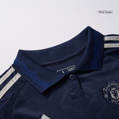 Manchester United Tröja 2024/25 Borta Mörkblå Dam-9