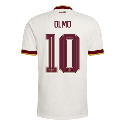 Spanien Tröja OLMO #10 2026 Borta Autentisk Vit-8