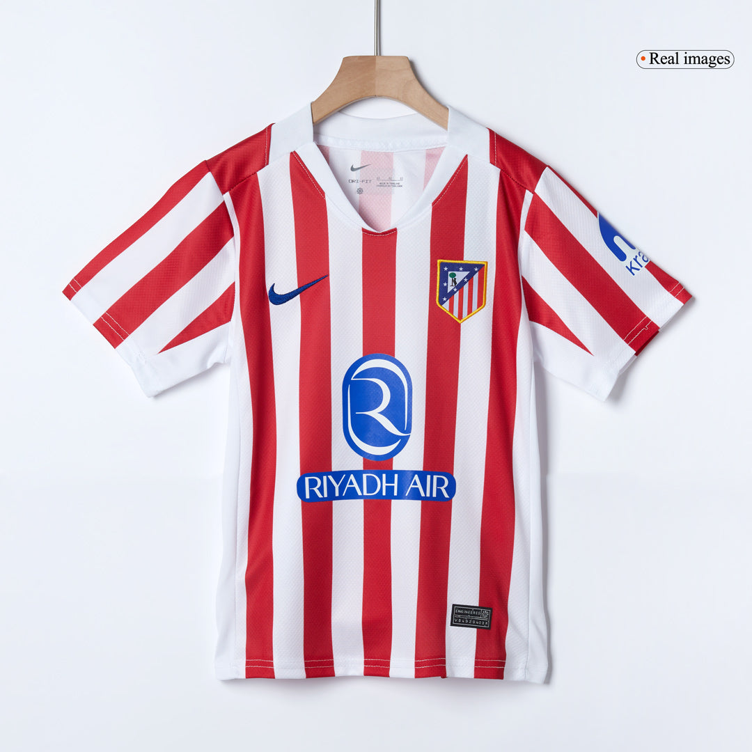 Atletico Madrid Tröja 2025/26 Hemma Röd & Vit Barn