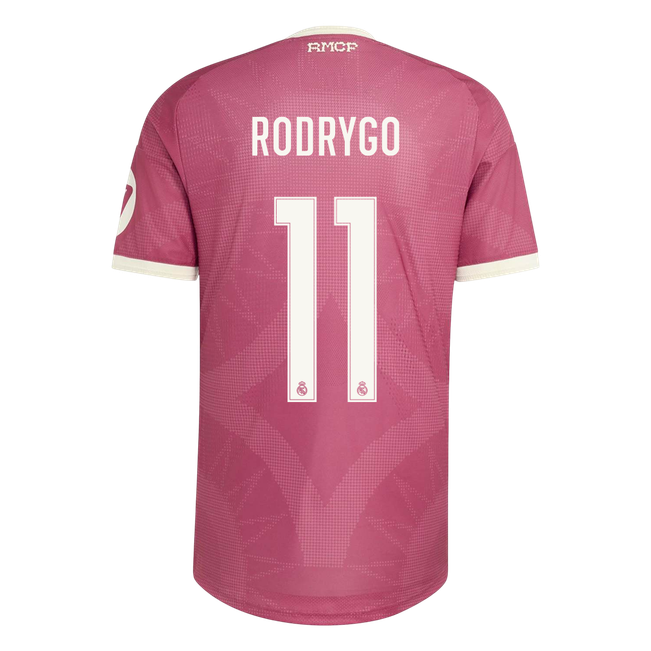 Real Madrid Tröja RODRYGO #11 2026/27 Tredje Autentisk Rosa-3