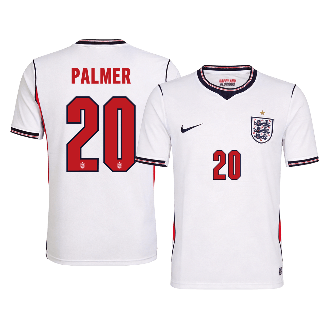England Tröja PALMER #20 2026 Hemma Vit