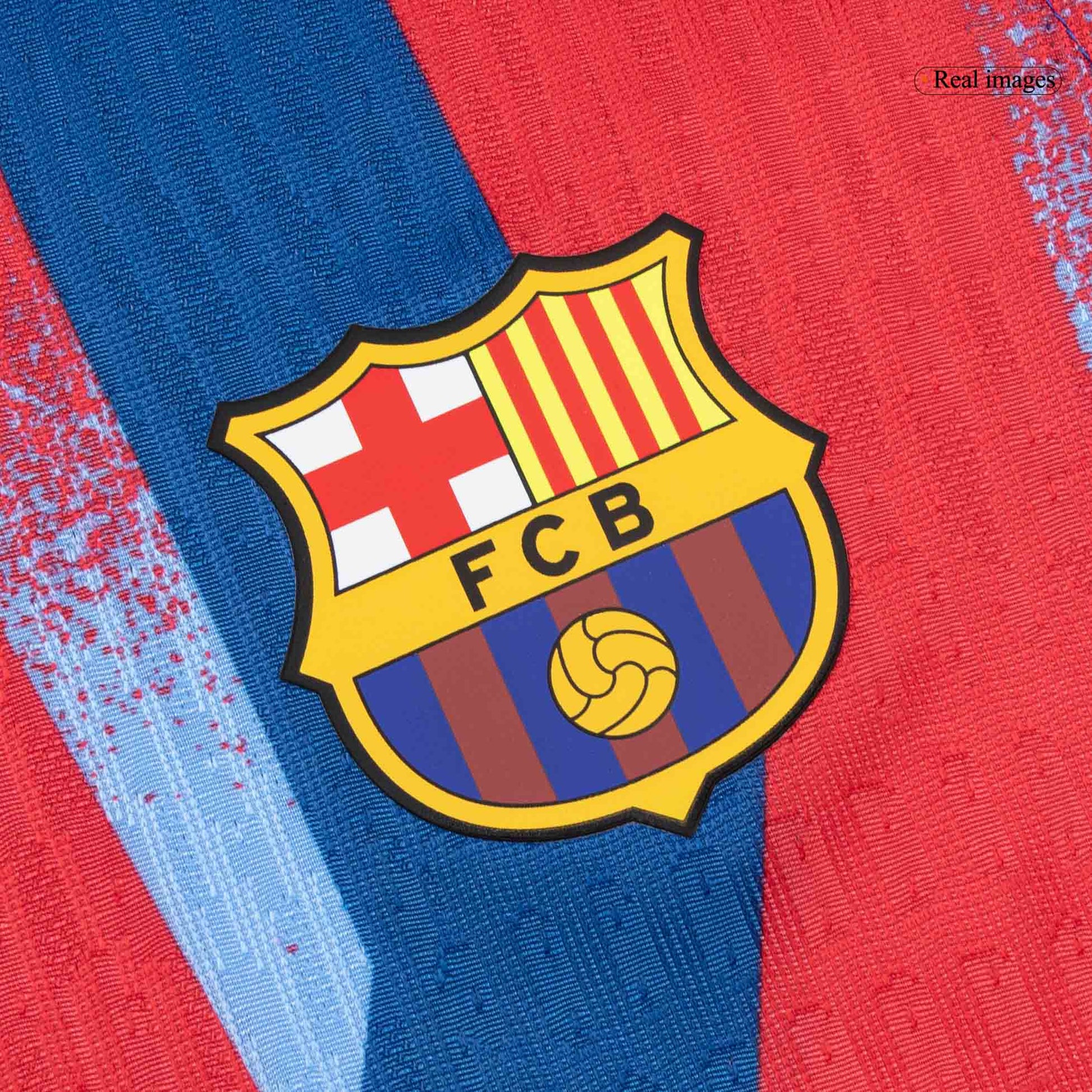 Barcelona Tröja 2025/26 Fourth Away Autentisk Röd & Blå-10