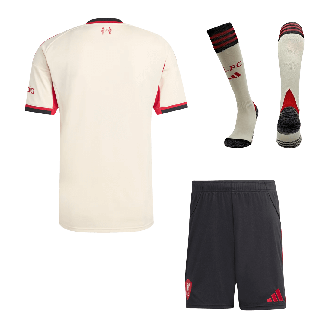 Liverpool Tröja Bortaställ 2025/26 Vit-14