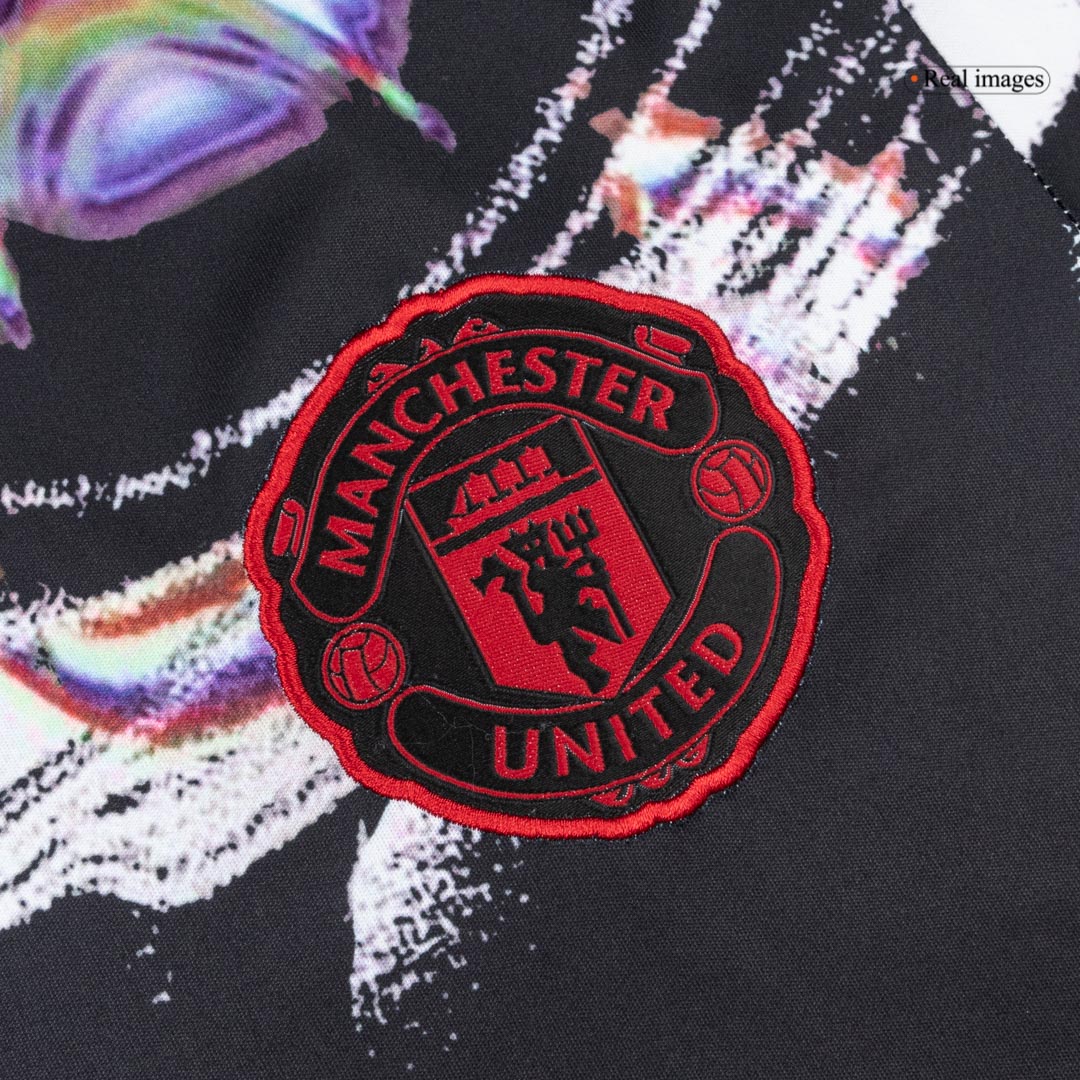 Manchester United Tröja 2025/26 Före match Svart-5