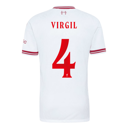 Liverpool Tröja VIRGIL #4 2026/27 Borta Autentisk Vit - UCL-3