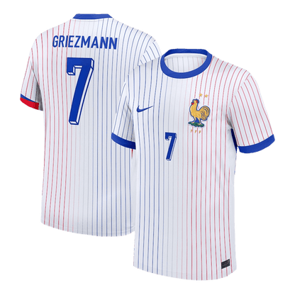Frankrike Tröja GRIEZMANN #7 Euro 2024 Borta Vit