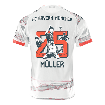 Bayern Munich Tröja MÜLLER Special #25 2025/26 Borta Vit-12