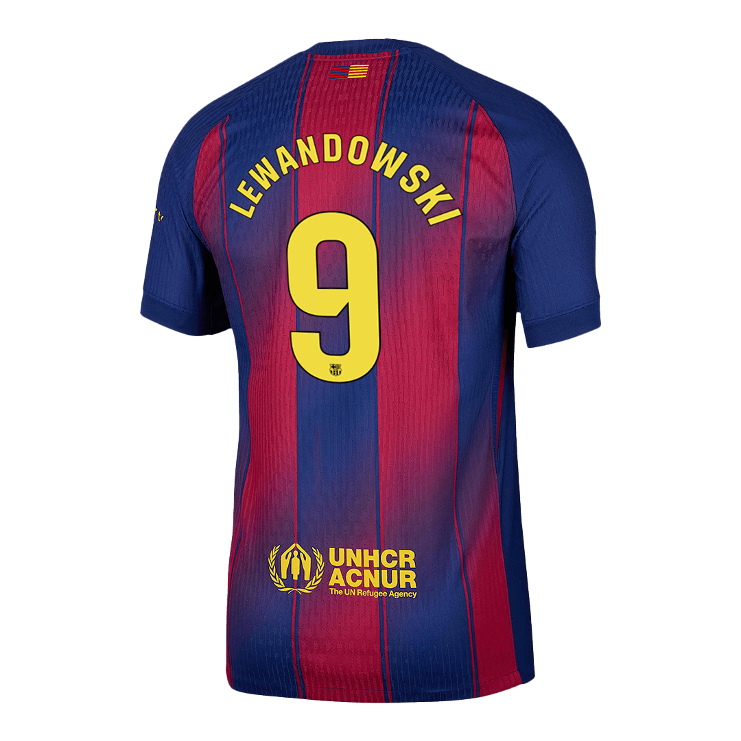 Barcelona Tröja LEWANDOWSKI #9 2025/26 Hemma Röd & Blå