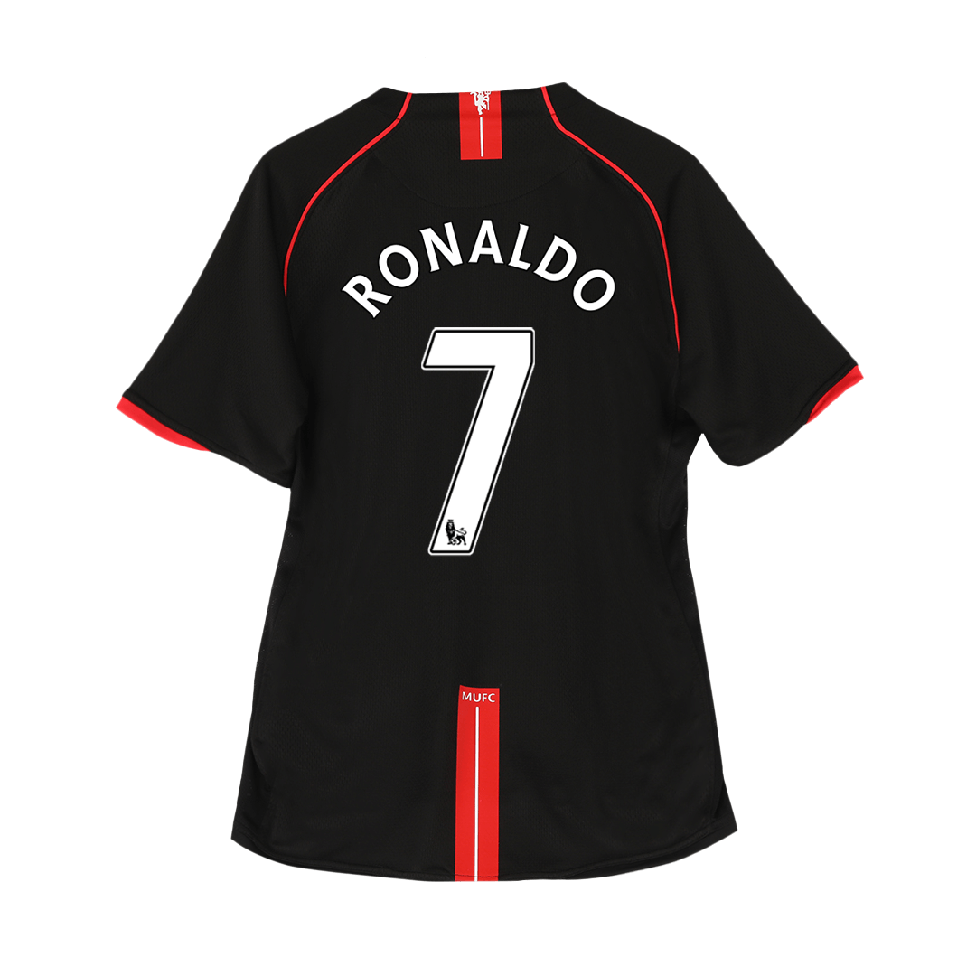 RONALDO #7 Manchester United Bortatröja 2007/08 Retro Tröja
 Svart