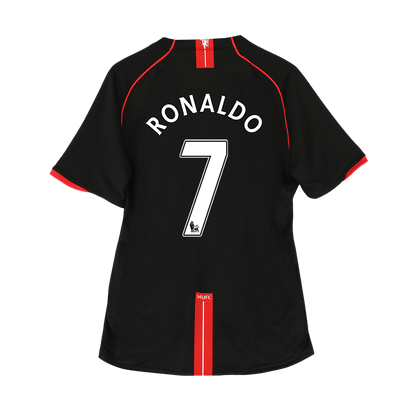 RONALDO #7 Manchester United Bortatröja 2007/08 Retro Tröja
 Svart