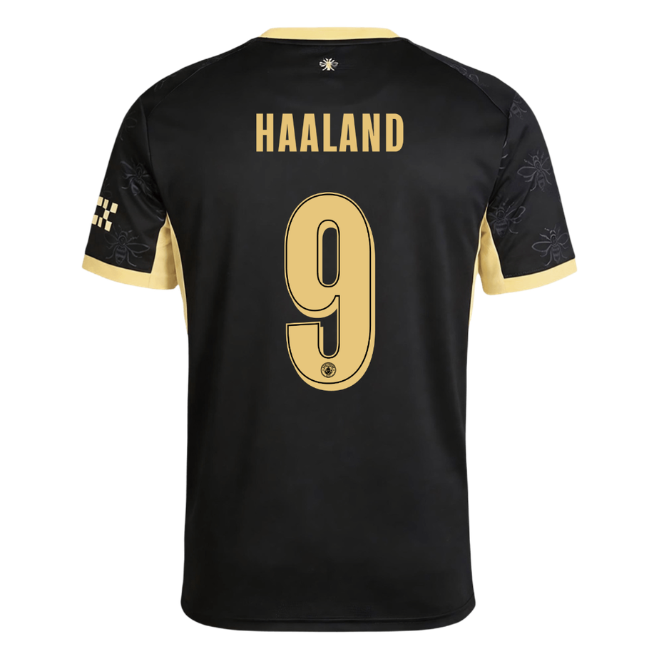 Manchester City Tröja HAALAND #9 2026/27 Borta Svart - UCL