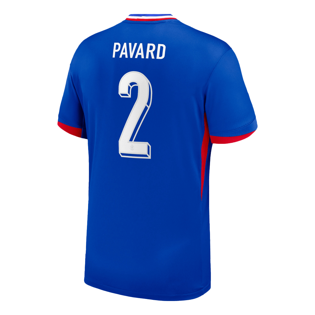 Frankrike Tröja PAVARD #2 Euro 2024 Hemma Blå-7