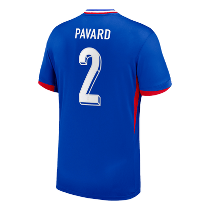 Frankrike Tröja PAVARD #2 Euro 2024 Hemma Blå-7