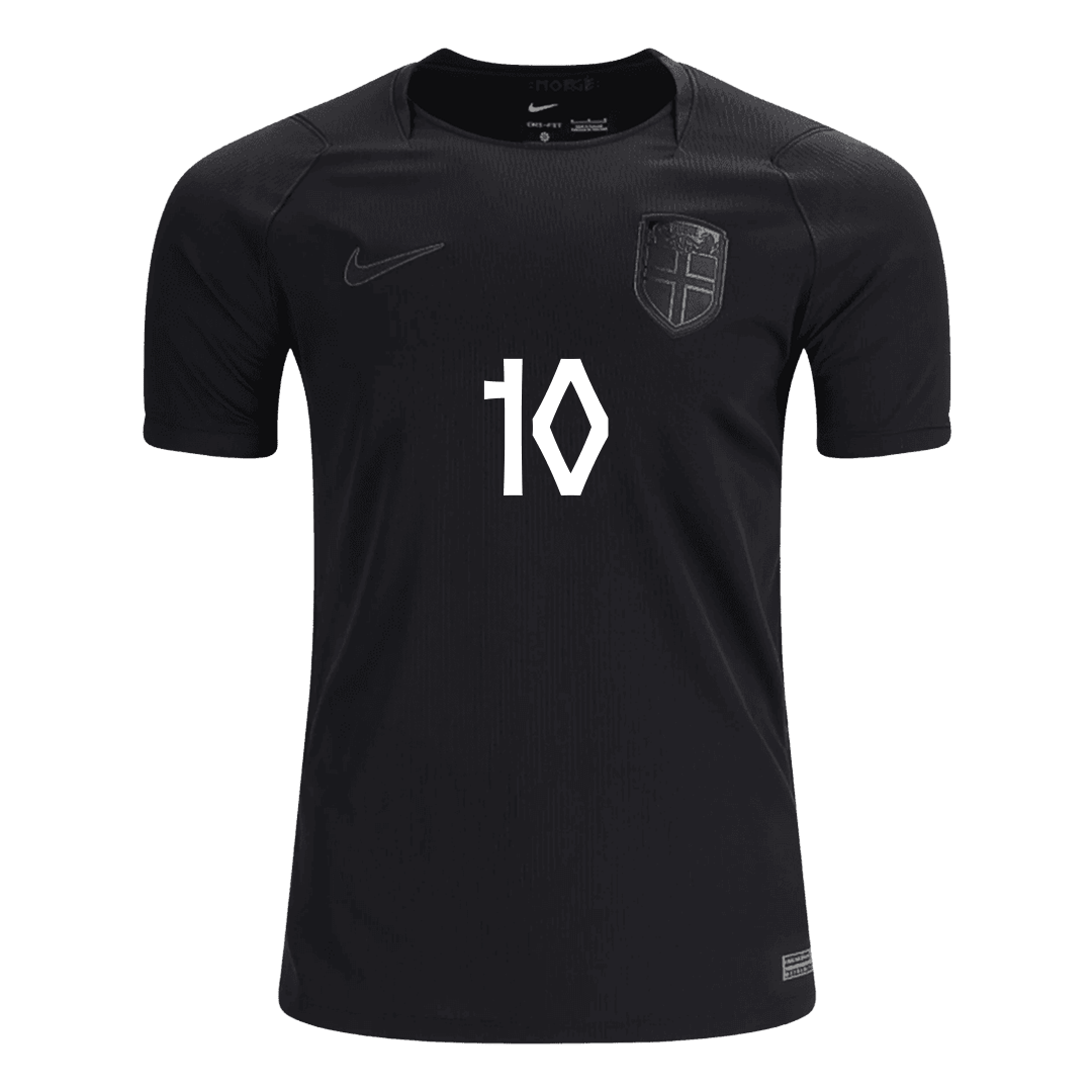 Norge Tröja ØDEGAARD #10 2026 Borta Svart-2