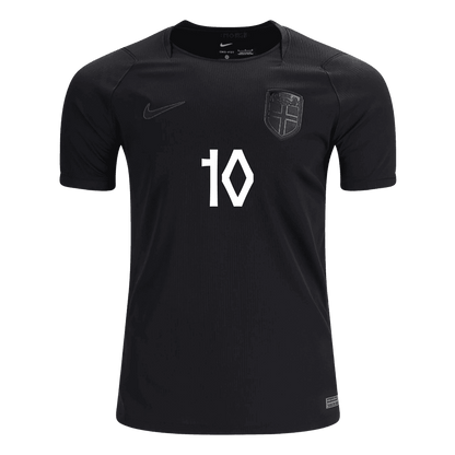 Norge Tröja ØDEGAARD #10 2026 Borta Svart-2