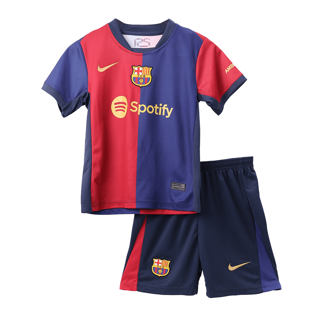 Barcelona Tröja 2024/25 Hemma Röd & Blå Barn-17