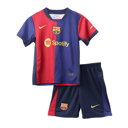 Barcelona Tröja 2024/25 Hemma Röd & Blå Barn-17