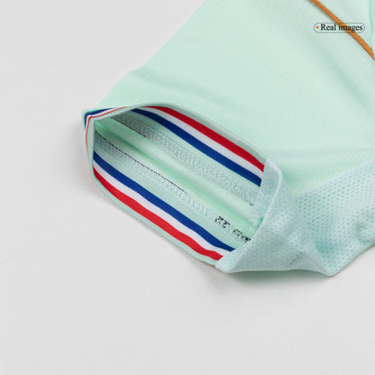 Frankrike Tröja 2026 Borta Mint Green Barn-7
