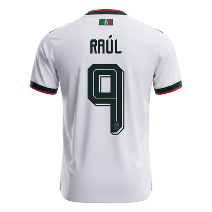 Mexiko Tröja RAÚL #9 2026 Borta Vit-9