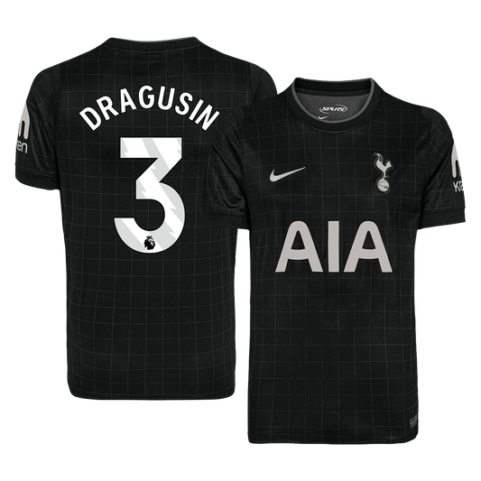 Tottenham Hotspur Tröja DRAGUSIN #3 2025/26 Borta Svart