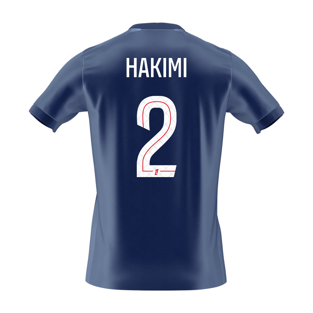 HAKIMI #2 PSG Tröja 2025/26 Hemma Premium Mörkblå-7