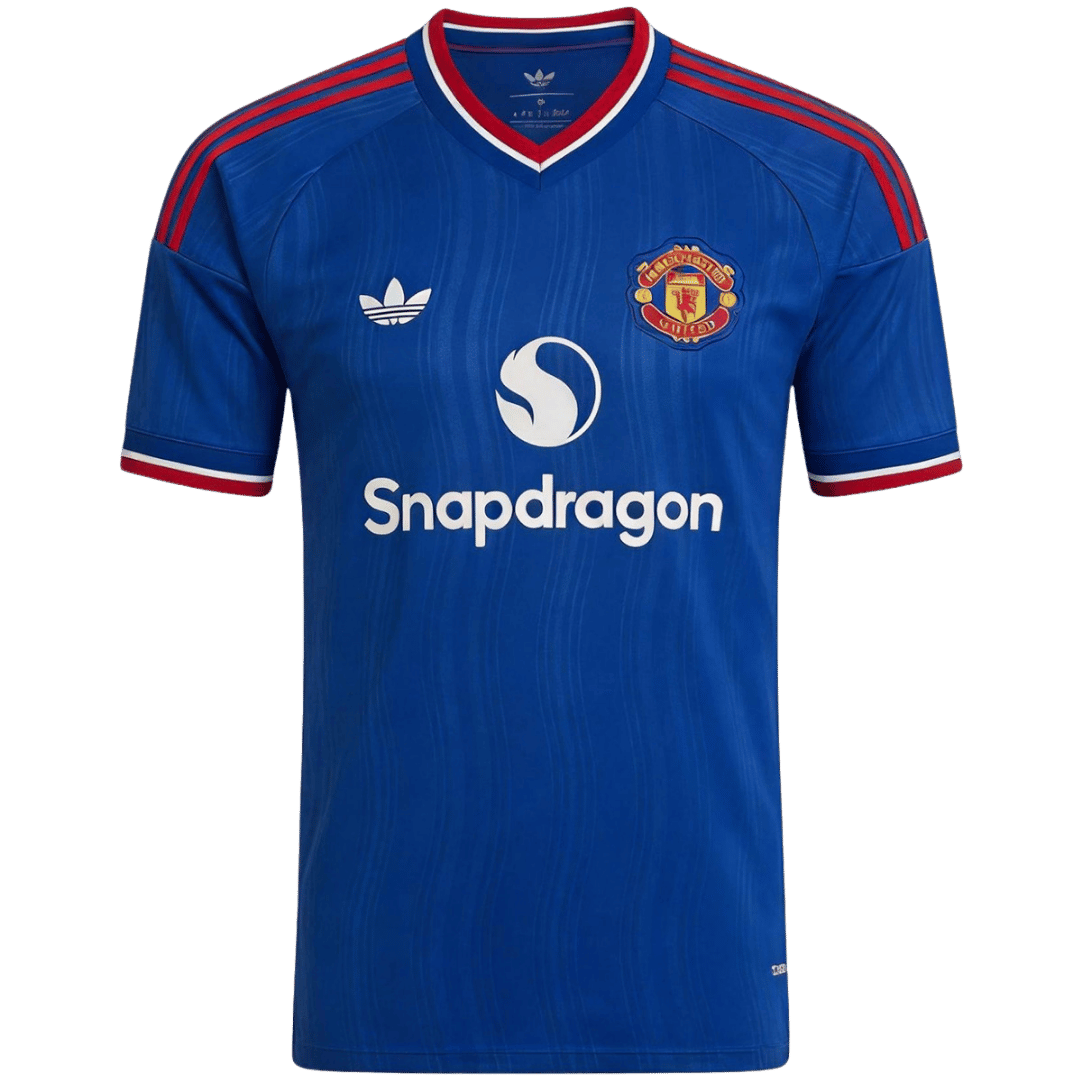 Manchester United Tröja CUNHA #10 2026/27 Borta Blå - UCL