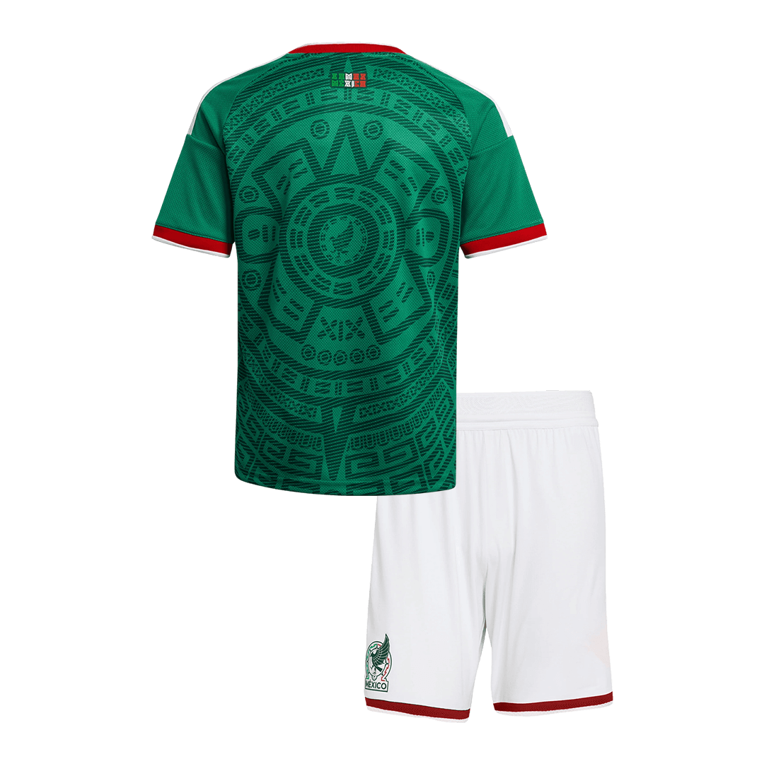 Mexiko Tröja 2026 Hemma Grön Barn Premium-11