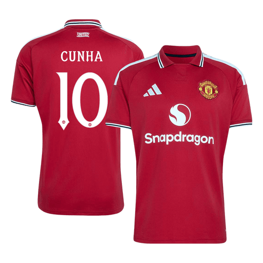 Manchester United Tröja CUNHA #10 2026/27 Hemma Röd - UCL