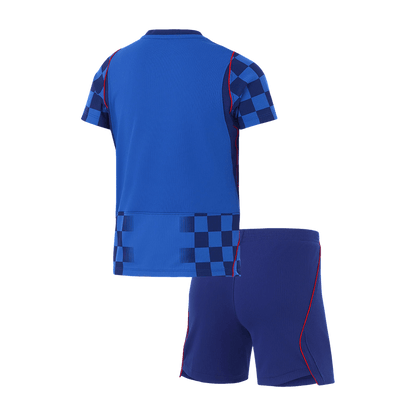 Kroatien Tröja 2026 Borta Blå Barn-2