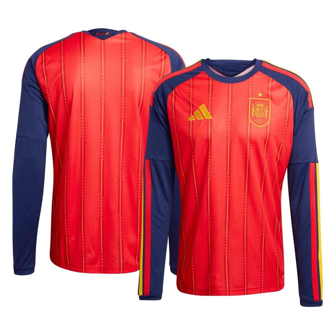 Spanien Tröja 2026 Hemma Långärmad Röd-2