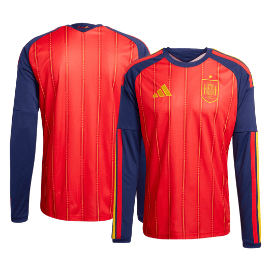 Spanien Tröja 2026 Hemma Långärmad Röd-1