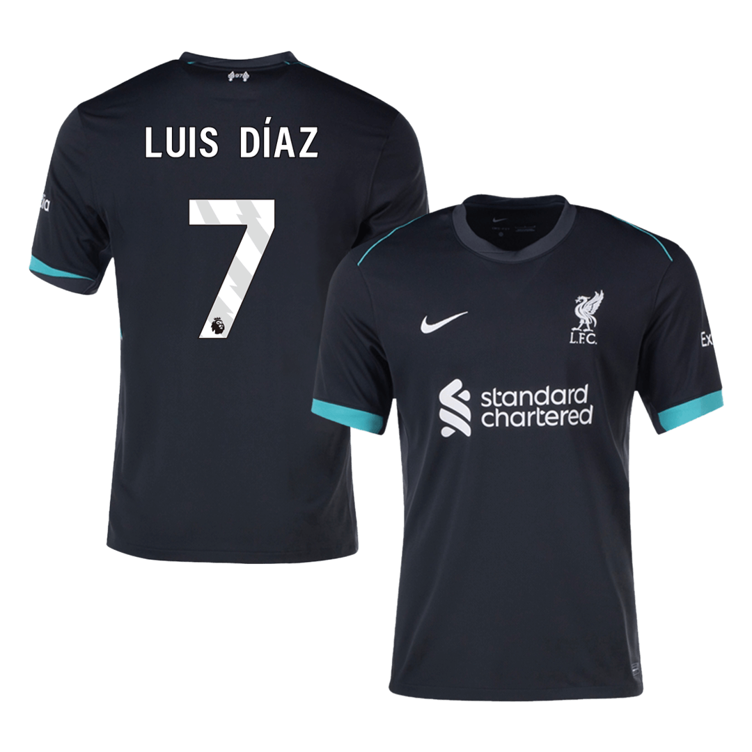 Liverpool Tröja LUIS DÍAZ #7 2024/25 Borta
