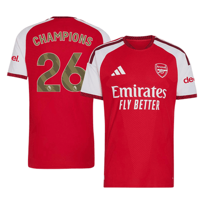 Arsenal Tröja CHAMPIONS #26 2026/27 Hemma Autentisk Röd