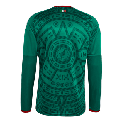 Mexiko Tröja 2026 Hemma Långärmad Grön-9