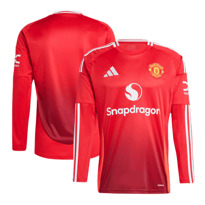 Manchester United Tröja 2024/25 Hemma Långärmad Röd-12