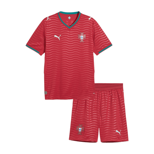 Portugal Tröja 2026 Hemma Röd Barn Premium