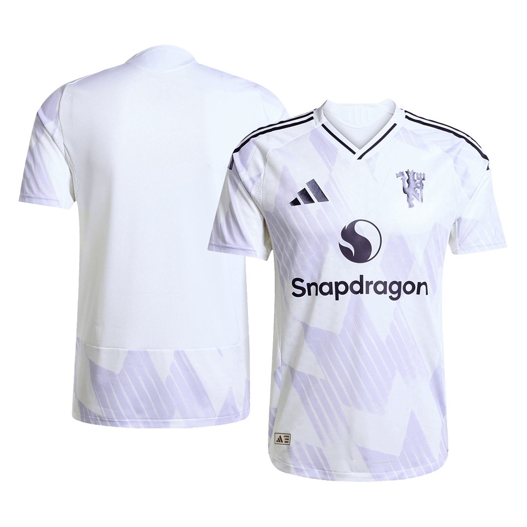Manchester United Tröja 2025/26 Borta Vit-11