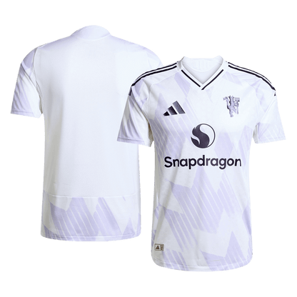 Manchester United Tröja 2025/26 Borta Vit-11