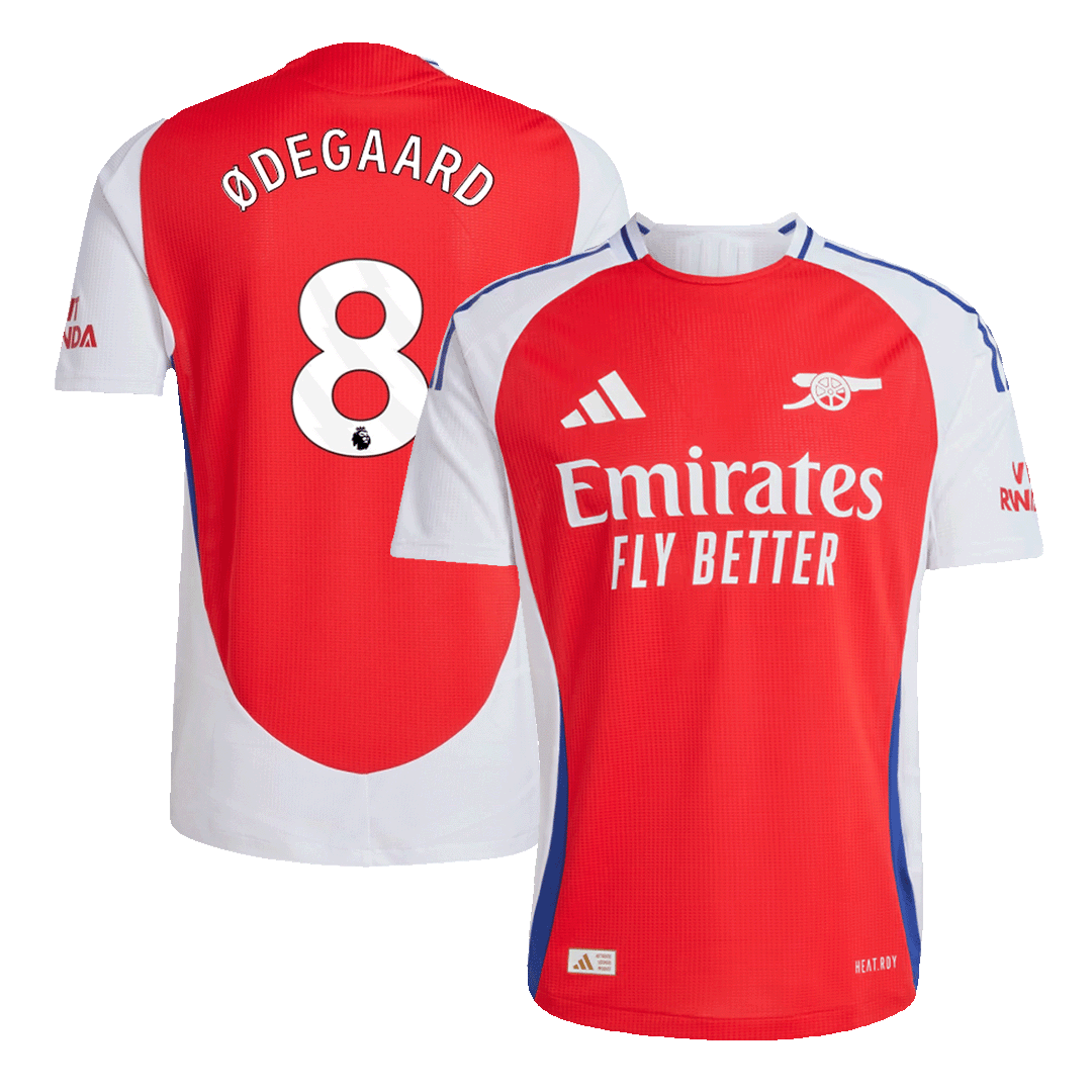 Arsenal Tröja ØDEGAARD #8 2024/25 Hemma Röd