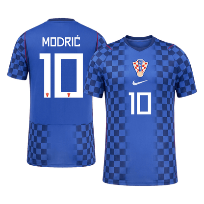 Kroatien Tröja MODRIĆ #10 2026 Borta Autentisk Blå