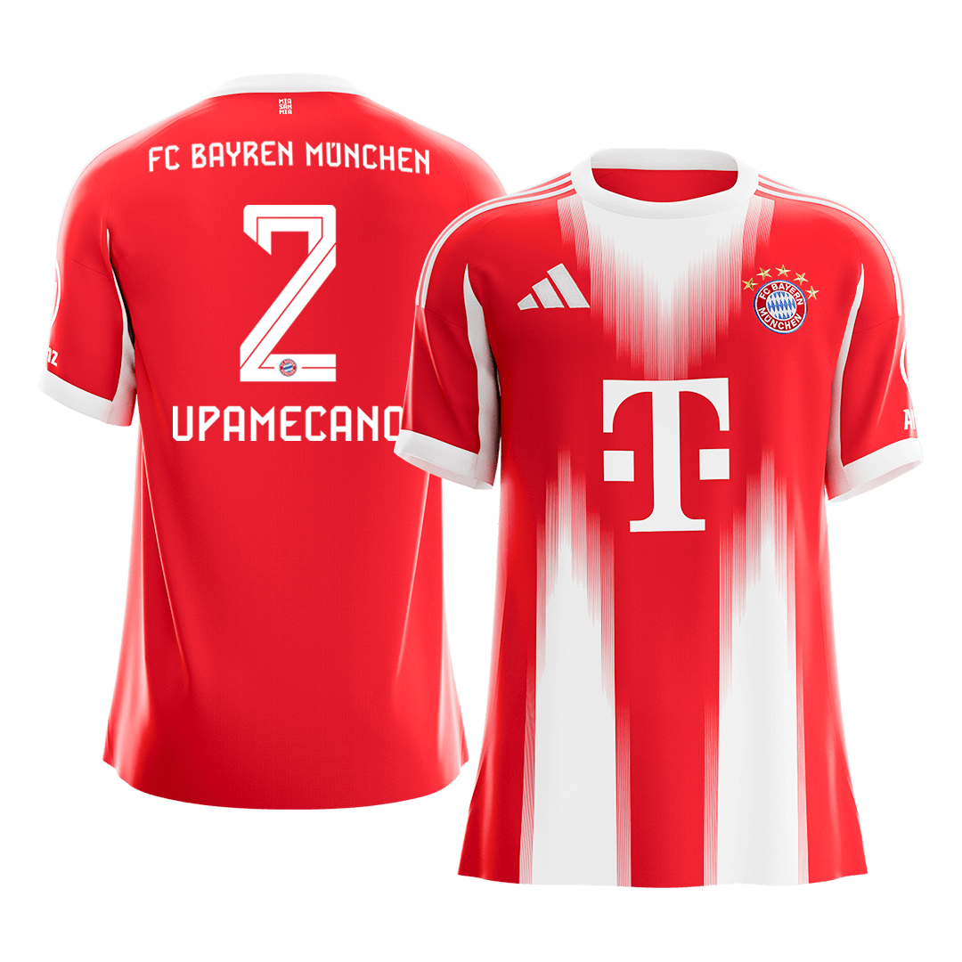 UPAMECANO #2 Bayern Munich Tröja 2025/26 Hemma Premium Röd