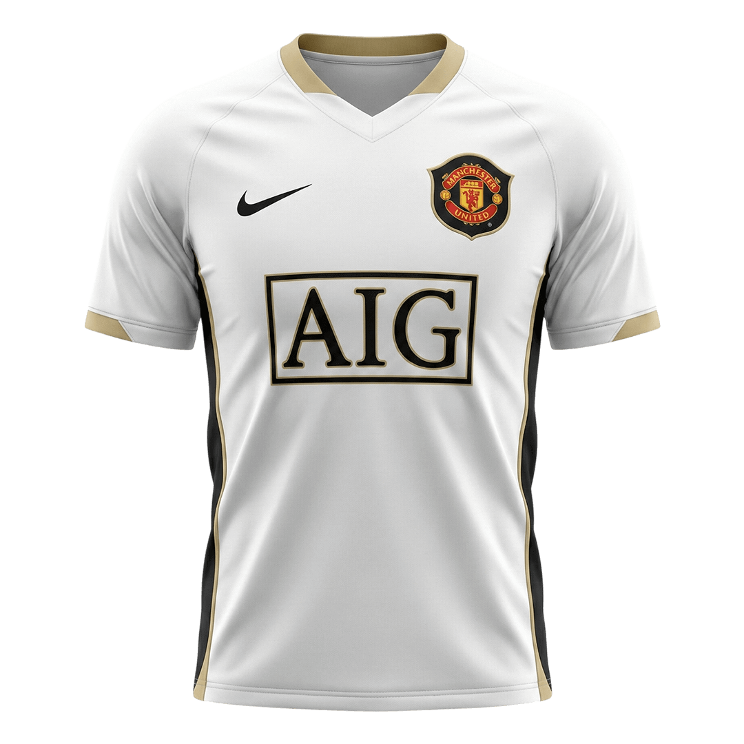 Manchester United Bortatröja 2006/07 Retro Tröja
 Vit