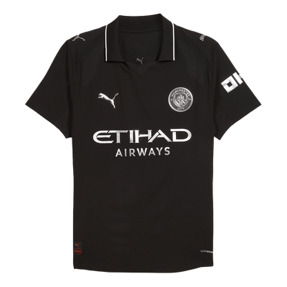 Manchester City Tröja HAALAND #9 2025/26 Borta Svart-5