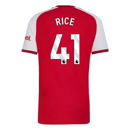 Arsenal Tröja RICE #41 2026/27 Hemma Autentisk Röd-3