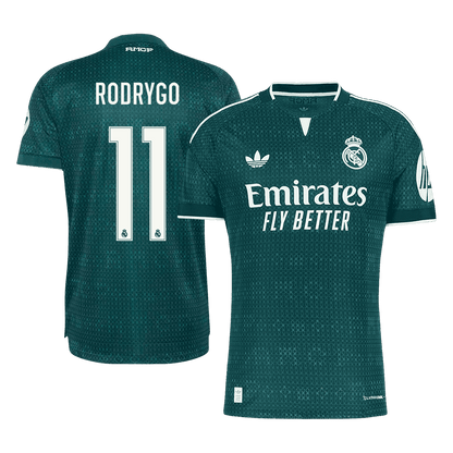 Real Madrid Tröja RODRYGO #11 2026/27 Borta Autentisk Grön